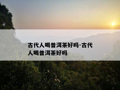 古代人喝普洱茶好吗-古代人喝普洱茶好吗