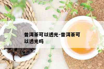 普洱茶可以透光-普洱茶可以透光吗