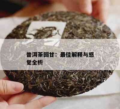 普洱茶回甘：更佳解释与感觉全析