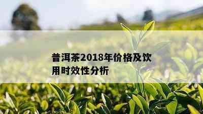 普洱茶2018年价格及饮用时效性分析