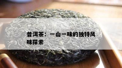 普洱茶：一山一味的特别风味探索