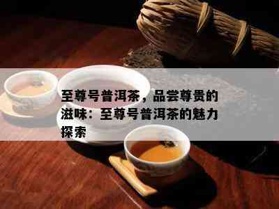 至尊号普洱茶，品尝尊贵的滋味：至尊号普洱茶的魅力探索