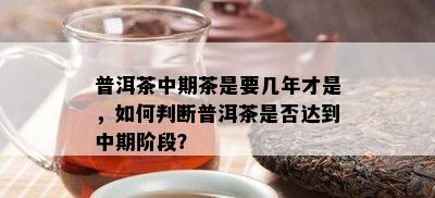 普洱茶中期茶是要几年才是，如何判断普洱茶是否达到中期阶段？