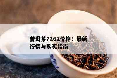 普洱茶7262价格：最新行情与购买指南