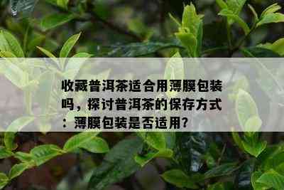 收藏普洱茶适合用薄膜包装吗，探讨普洱茶的保存方法：薄膜包装是不是适用？