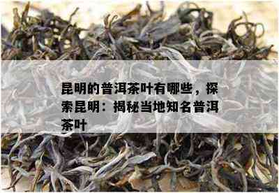 昆明的普洱茶叶有哪些，探索昆明：揭秘当地知名普洱茶叶