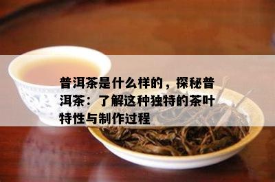 普洱茶是什么样的，探秘普洱茶：熟悉这类特别的茶叶特性与制作过程