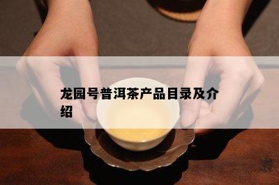 龙园号普洱茶产品目录及介绍