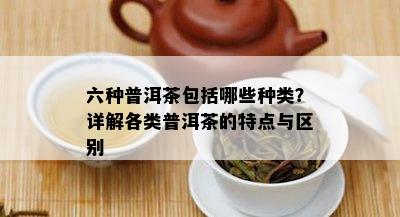 六种普洱茶包括哪些种类？详解各类普洱茶的特点与区别