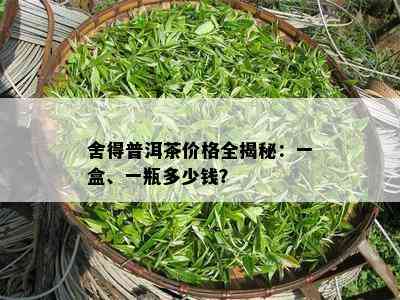 舍得普洱茶价格全揭秘：一盒、一瓶多少钱？