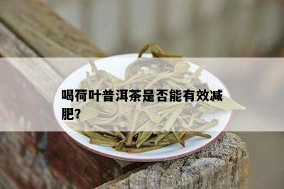 喝荷叶普洱茶是否能有效减肥？