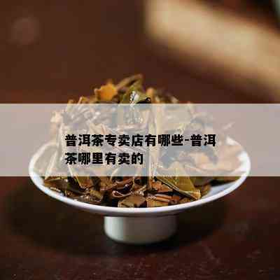 普洱茶专卖店有哪些-普洱茶哪里有卖的