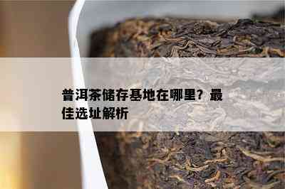 普洱茶储存基地在哪里？更佳选址解析