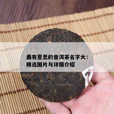 最有意思的普洱茶名字大：精选图片与详细介绍