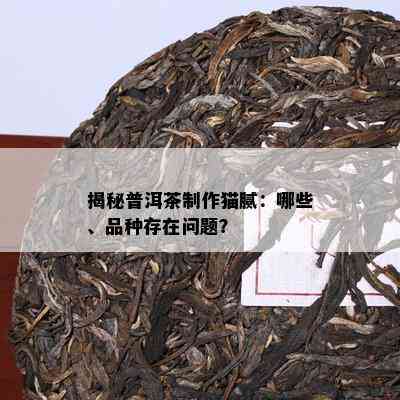 揭秘普洱茶制作猫腻：哪些、品种存在问题？