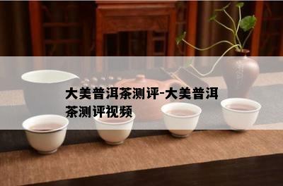 大美普洱茶测评-大美普洱茶测评视频