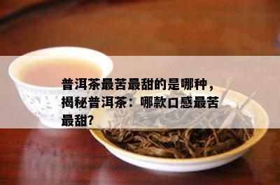 普洱茶最苦最甜的是哪种，揭秘普洱茶：哪款口感最苦最甜？