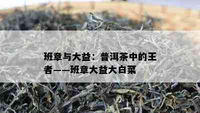 班章与大益：普洱茶中的王者——班章大益大白菜