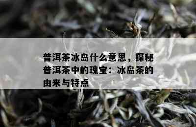 普洱茶冰岛什么意思，探秘普洱茶中的瑰宝：冰岛茶的由来与特点