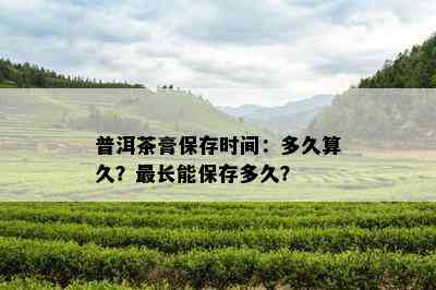 普洱茶膏保存时间：多久算久？最长能保存多久？