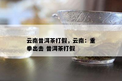 云南普洱茶打假，云南：重拳出击 普洱茶打假