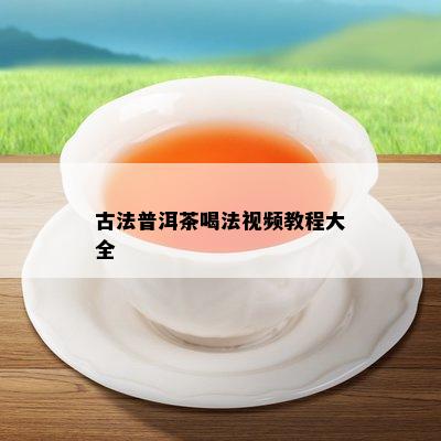 古法普洱茶喝法视频教程大全