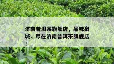 济南普洱茶旗舰店，品味泉城，尽在济南普洱茶旗舰店！