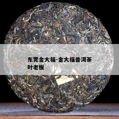 东莞金大福-金大福普洱茶叶老板