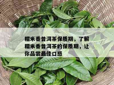 糯米香普洱茶保质期，了解糯米香普洱茶的保质期，让你品尝更佳口感