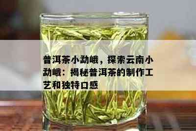 普洱茶小勐峨，探索云南小勐峨：揭秘普洱茶的制作工艺和独特口感