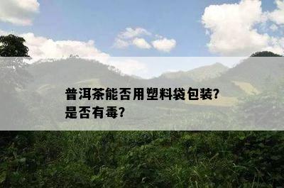 普洱茶能否用塑料袋包装？是不是有？