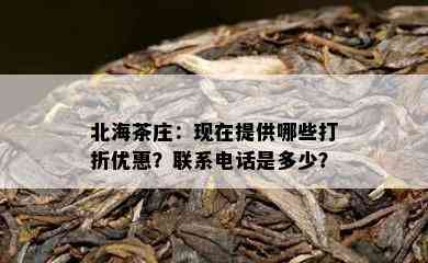 北海茶庄：现在提供哪些打折优惠？联系电话是多少？