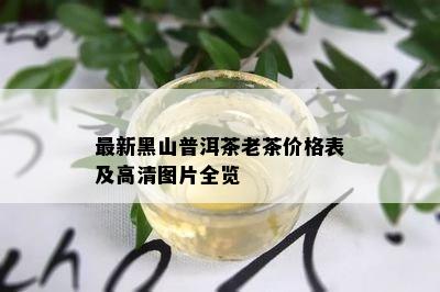 最新黑山普洱茶老茶价格表及高清图片全览