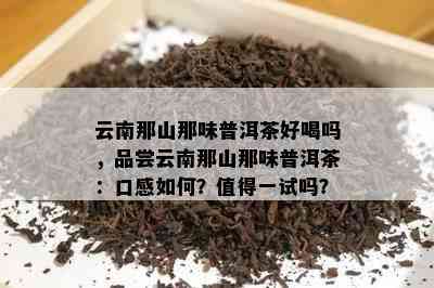 云南那山那味普洱茶好喝吗，品尝云南那山那味普洱茶：口感如何？值得一试吗？