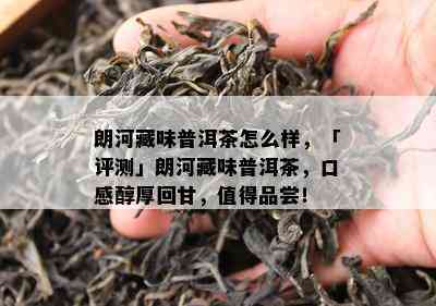 朗河藏味普洱茶怎么样，「评测」朗河藏味普洱茶，口感醇厚回甘，值得品尝！