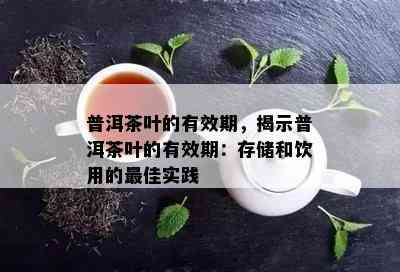 普洱茶叶的有效期，揭示普洱茶叶的有效期：存储和饮用的更佳实践