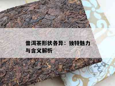 普洱茶形状各异：特别魅力与含义解析