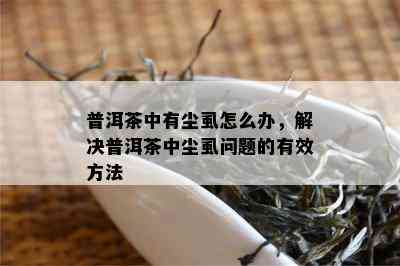 普洱茶中有尘虱怎么办，解决普洱茶中尘虱问题的有效方法