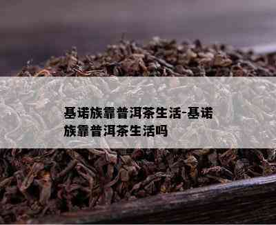 基诺族靠普洱茶生活-基诺族靠普洱茶生活吗