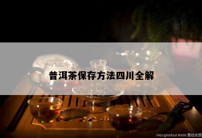 普洱茶保存方法四川全解