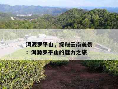 洱源罗平山，探秘云南美景：洱源罗平山的魅力之旅