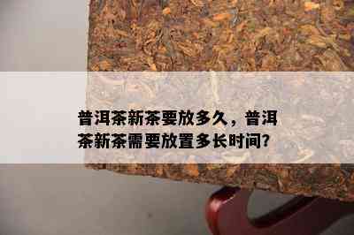 普洱茶新茶要放多久，普洱茶新茶需要放置多长时间？