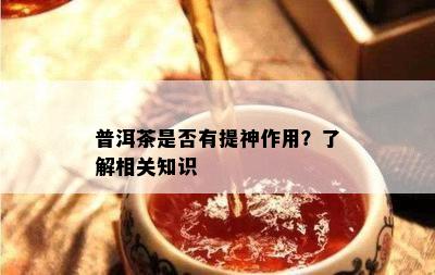 普洱茶是不是有提神作用？熟悉相关知识