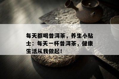 每天都喝普洱茶，养生小贴士：每天一杯普洱茶，健康生活从我做起！