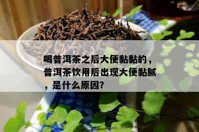 喝普洱茶之后大便黏黏的，普洱茶饮用后出现大便黏腻，是什么起因？