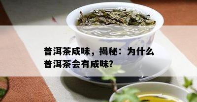 普洱茶咸味，揭秘：为什么普洱茶会有咸味？