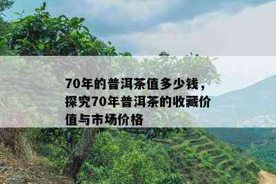 70年的普洱茶值多少钱，探究70年普洱茶的收藏价值与市场价格