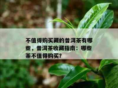 不值得购买藏的普洱茶有哪些，普洱茶收藏指南：哪些茶不值得购买？