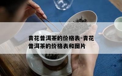 青花普洱茶的价格表-青花普洱茶的价格表和图片