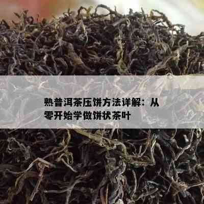 熟普洱茶压饼方法详解：从零开始学做饼状茶叶